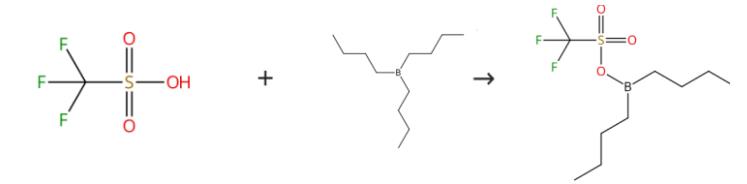 图1三氟甲磺酸二丁硼的合成路线