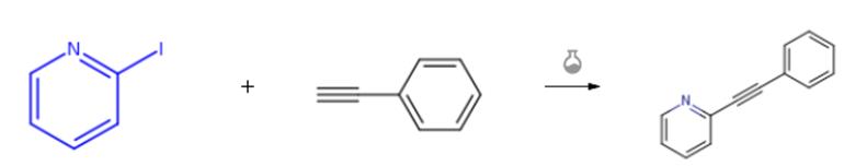 2-碘吡啶和炔烃的偶联反应