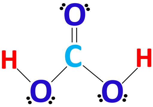 Lewis structure of CH2O3