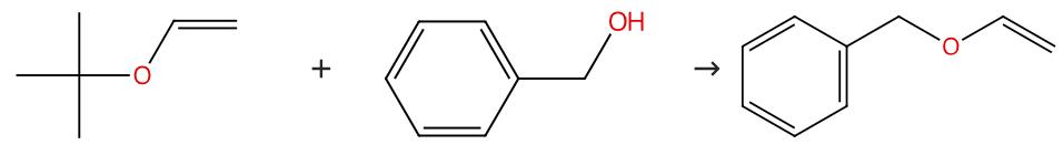 图1 苄基乙烯基醚的合成路线