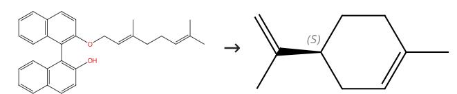 图1 (-)-柠檬烯的合成路线