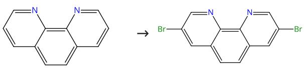 图1 3，8-二溴菲罗啉的合成路线