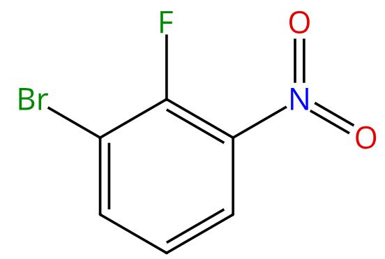图1 2-氟-3-溴硝基苯的结构