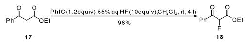 亚碘酰苯参与单氟化反应