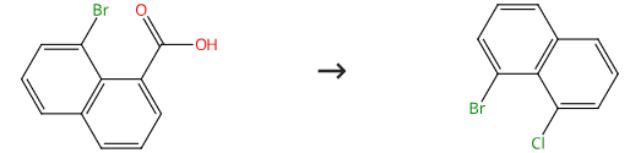 图3 1-溴-8-氯萘的合成路线