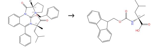 图2 FMOC-Α-甲基-L-亮氨酸的合成路线
