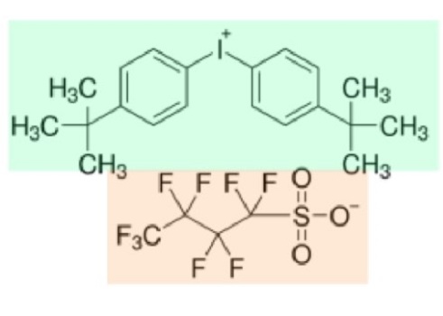 Bis(4-tert-butylphenyl)iodonium perfluoro-1-butanesulfonate Bis(4-tert-butylphenyl)iodonium perfluoro-1-butanesulfonate