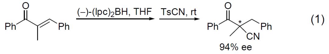 4-甲苯磺酰氰作为氰化试剂制备氰基酮衍生物