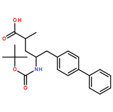 ​ (2R,4S)-5-(联苯-4-基)-4-[(叔丁氧基羰基)氨基]-2-甲基戊酸的应用