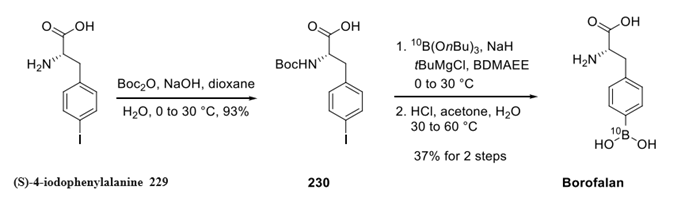 Borofalan (10B) synthesis