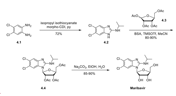 Maribavir synthesis