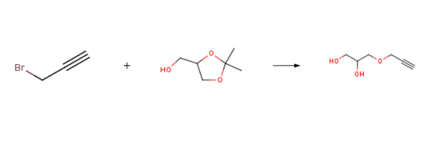 3-Prop-2-ynoxypropane-1,2-diol synthesis
