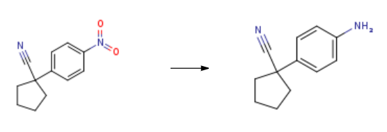 1-(4-Aminophenyl)cyclopentanecarbonitrile synthesis