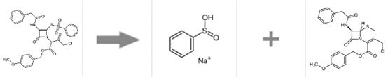 图1 7-苯乙酰氨基-3-氯甲基-4-头孢烷酸对甲氧基苄酯的合成反应式.png