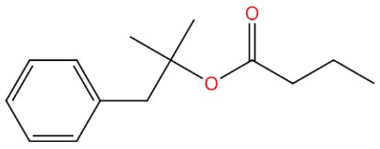 图1丁酸二甲基苄基原酯的结构式