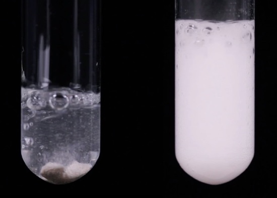reaction between Calcium carbonate and hcl