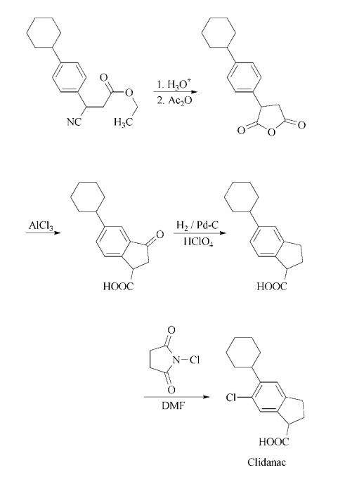 Clidanac synthesis