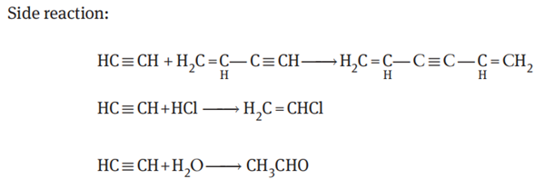 Acetylene dimerization side reaction