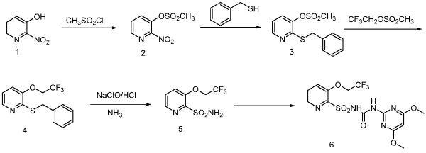 三氟啶磺隆的合成路线.jpg