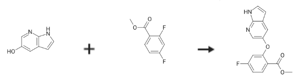 Methyl 4-Fluoro-2-{1H-pyrrolo[2,3-b]pyridin-5-yloxy}benzoate synthesis