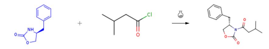 (S)-4-苄基-2-唑烷酮的酰化反应