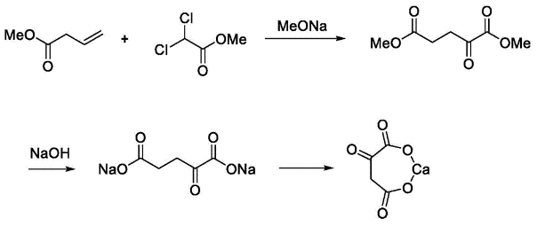 α-酮戊二酸钙的合成路线