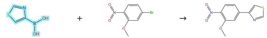 噻唑-4-硼酸的偶联反应