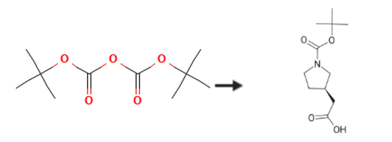 (R)-N-Boc-3-pyrrolidineacetic acid synthesis