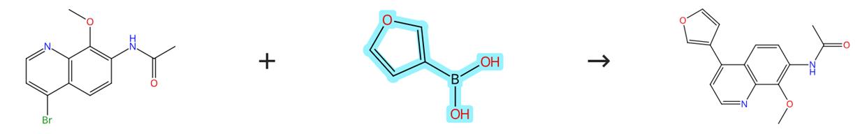 3-呋喃硼酸的偶联反应