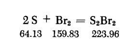 preparation of SULFUR MONOBROMIDE