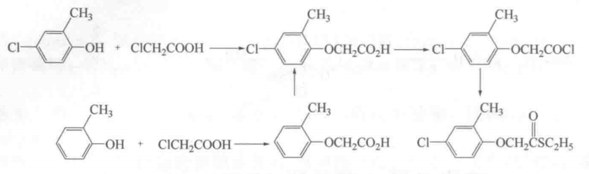硫代2甲4氯乙酯的合成 硫代2甲4氯乙酯的合成