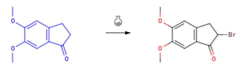 5,6-二甲氧基茚酮的溴化反应 5,6-二甲氧基茚酮的溴化反应