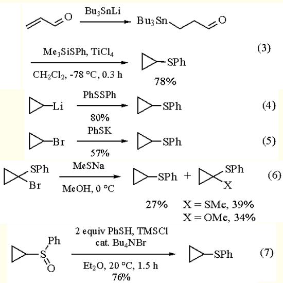 CYCLOPROPYL PHENYL SULFIDE CYCLOPROPYL PHENYL SULFIDE