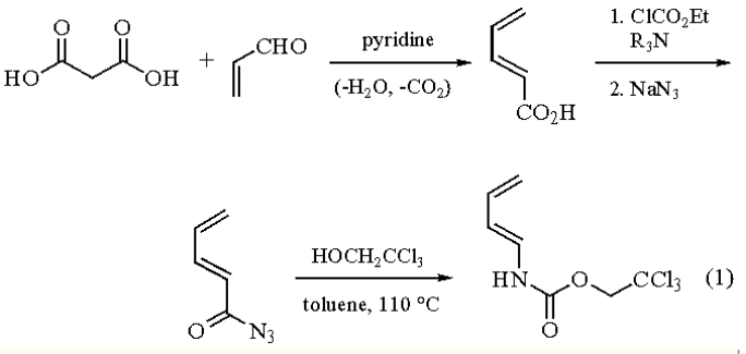 trans-N-(1E)-1,3-Butadien-1-yl-carbamic Acid 2,2,2-Trichloroethyl Ester Synthesis