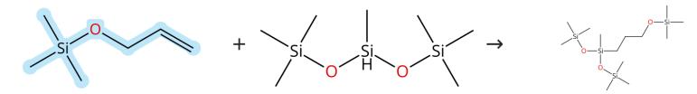 烯丙氧基三甲硅烷的硅氢化反应 烯丙氧基三甲硅烷的硅氢化反应