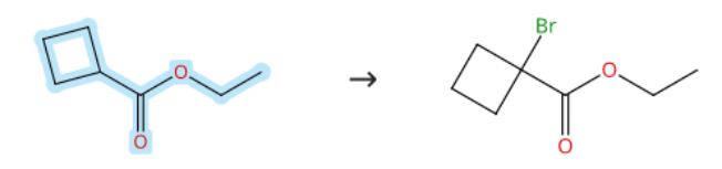 环丁烷甲酸乙酯的溴化反应