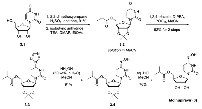 莫诺拉韦的合成