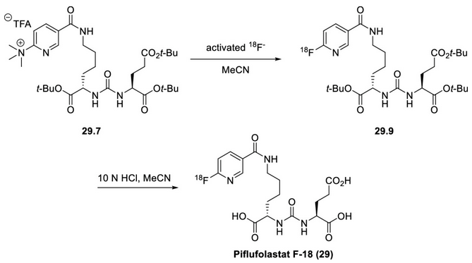 Piflufolastat F-18 的合成方法 Piflufolastat F-18 的合成方法