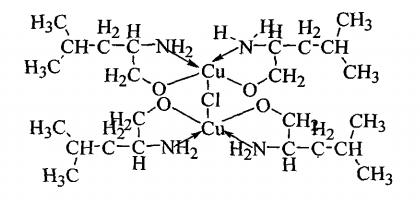 L-亮氨醇氯化铜配合物结构 L-亮氨醇氯化铜配合物结构
