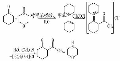 图2 2-乙酰基环己酮合成路线.png 图2 2-乙酰基环己酮合成路线.png
