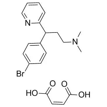 马来酸溴苯那敏的化学结构式