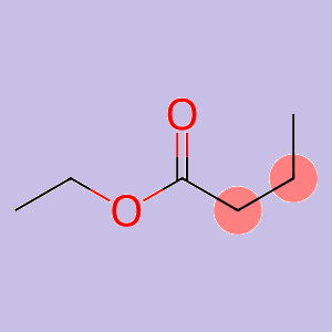 丁酸乙酯的结构
