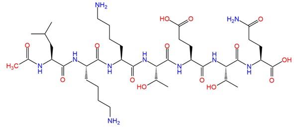 醋酸胸腺素β4片段的化学结构式