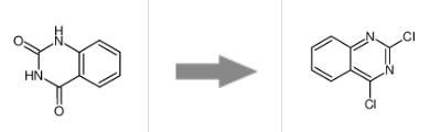图2 2,4-二氯喹唑啉的合成反应式.png 图2 2,4-二氯喹唑啉的合成反应式.png