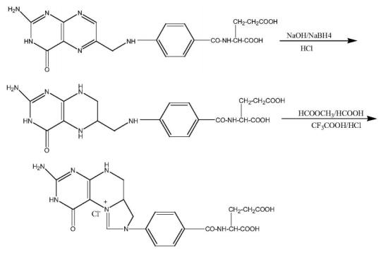 5,10-亚甲基四氢叶酸(非对映体混合物)的制备方法 5,10-亚甲基四氢叶酸(非对映体混合物)的制备方法
