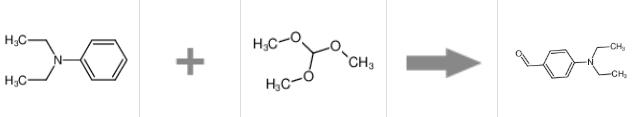 图2 N,N-二乙基-4-氨基苯甲醛合成反应式.png