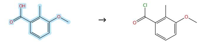 3-甲氧基-2-甲基苯甲酸的酰氯化反应 3-甲氧基-2-甲基苯甲酸的酰氯化反应