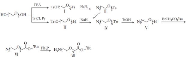 氨基八聚乙二醇叔丁酯的合成路线