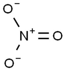 硝酸根(硝酸盐)的化学结构式 硝酸根(硝酸盐)的化学结构式