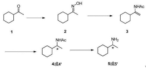 (S)-(+)-1-环己基乙胺的合成路线